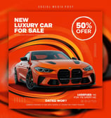 a car sale flyer template for a new car