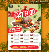 a fast food flyer for fast food delivery