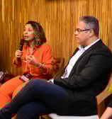 Convidada do Destrave Seu Sucesso falando da importância da comunicação para as empresas.