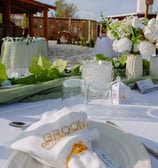 wedding groom table setting