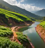 A delivery van is parked on the street next to a smaller car. The van has the words 'Service Partner of DHL' on its side. There is a parking meter and a sign labeled 'PARCHIMETRO' with an arrow pointing to 'TICKET'. The scene takes place in a dimly lit urban environment.