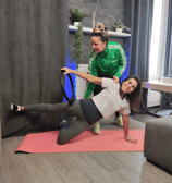 coaching domicile pilates avec cercle