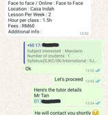 Face to Face Tuition