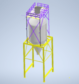Silo modelado 3d
