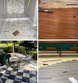 Flooring and tile installation by Garnet Painting — bathroom, hardwood, outdoor, and vinyl floorsv
