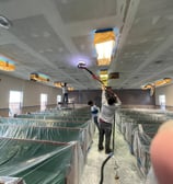 al drywall installation and ceiling sanding work by Garnet General Construction team in Douglas GA