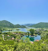 fishermans village on lake skadar