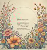 A textured concrete wall features a piece of graffiti with stencil-style text in both English and another language. The poem expresses introspection and connection, with a focus on finding oneself in another's eyes.