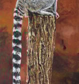 Endangered Species Madagascar Lemur Oil Painting