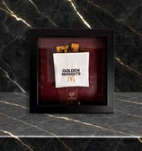 frame with gold nuggets iconic fast food