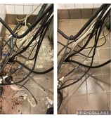 before and after picture of restaurant kitchen