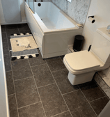 LVT Tile from Project Floors fitted into a bathroom