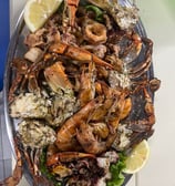seafood mix for 4 persons , The Sunset Drift taven , by John's Guesthouse , Ksamil