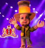 a cartoon character dressed in a top hat