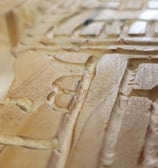 mayan table : detail of wood carving