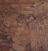 mayan table : resin cast before polish