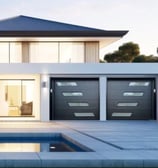 New garage door window placement