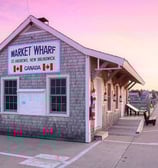 market wharf in Saint Andrews by the sea New Brunswick