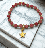 a bracelet bracelet with a starfish charm