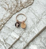 a keychain with a keychain and a keychain