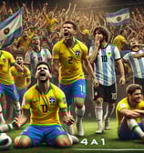 Seleção Brasileira  Brasil x Argentina  Derrota histórica  Futebol brasileiro  Tática vs Técnica  El