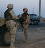 On patrol in Falujah, 2004