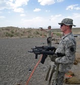 Gun range, Afghanistan, 2008
