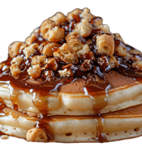 honey and nuts pancake