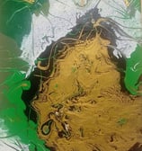 Papillon ANAHATA - 30€ - peinture acrylique 40X50 -  2024