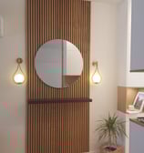 Habillage claustra, étagère et miroir du commerce