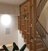 Garde corps bibliothèque sur mesure