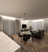 dieninės ir naktinės užuolaidos svetainėje