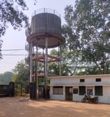 a bike under watertank