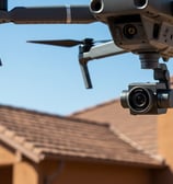 drone performing a roof inspection
