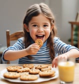 A market stall features a variety of packaged snacks. There is a large orange plastic bag filled with crunchy noodles. Nearby, a transparent mesh bag contains lighter-colored puff snacks. Additionally, a stack of rectangular packaged snacks is visible, along with hanging colorful snack packets in the background.