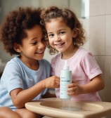 A box of skincare products, specifically labeled as 'Ferment Snail Eye Cream', is open to reveal two small bottles and a compact container. The packaging is golden with a pattern reminiscent of waves or spirals. Surrounding the box, there is a black quilted pouch, a smartphone, black pencils, and part of a laptop, all placed on a black surface.