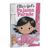 a book with a picture of a girl in pajamas