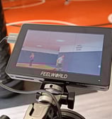 séquence vidéo avec moniteur externe pour un club de boxe/mma