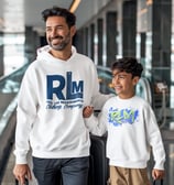 RLM Blue logo and Kids sweater