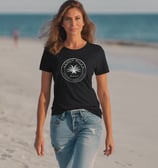 woman walking on the beach