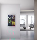 quadro de paisagem em sala minimalista