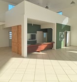 Imovel comercial no bairro Iperoba em Sao Francisco do Sul - interno mostrando o mesanino