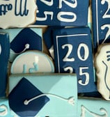 Graduation themed sugar cookies