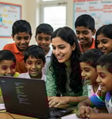 Instructor with participants