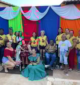 Marias Quilombolas reunidas em celebração cultural na Comunidade de São Tomé