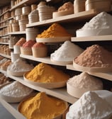 people holding pouches with colored powders