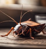 a red and black bug sitting on top of a leaf