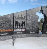 Gold Star Memorial Monument in front of the Richard A. Pittman VA Clinic in French Camp, CA