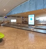 Instalación de Cinta de maletas en la sala de llegadas del Aeropuerto de Bilbao