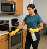 Commercial kitchen cleaning service by Dust Be Gone for restaurant sanitization in Paradise Valley